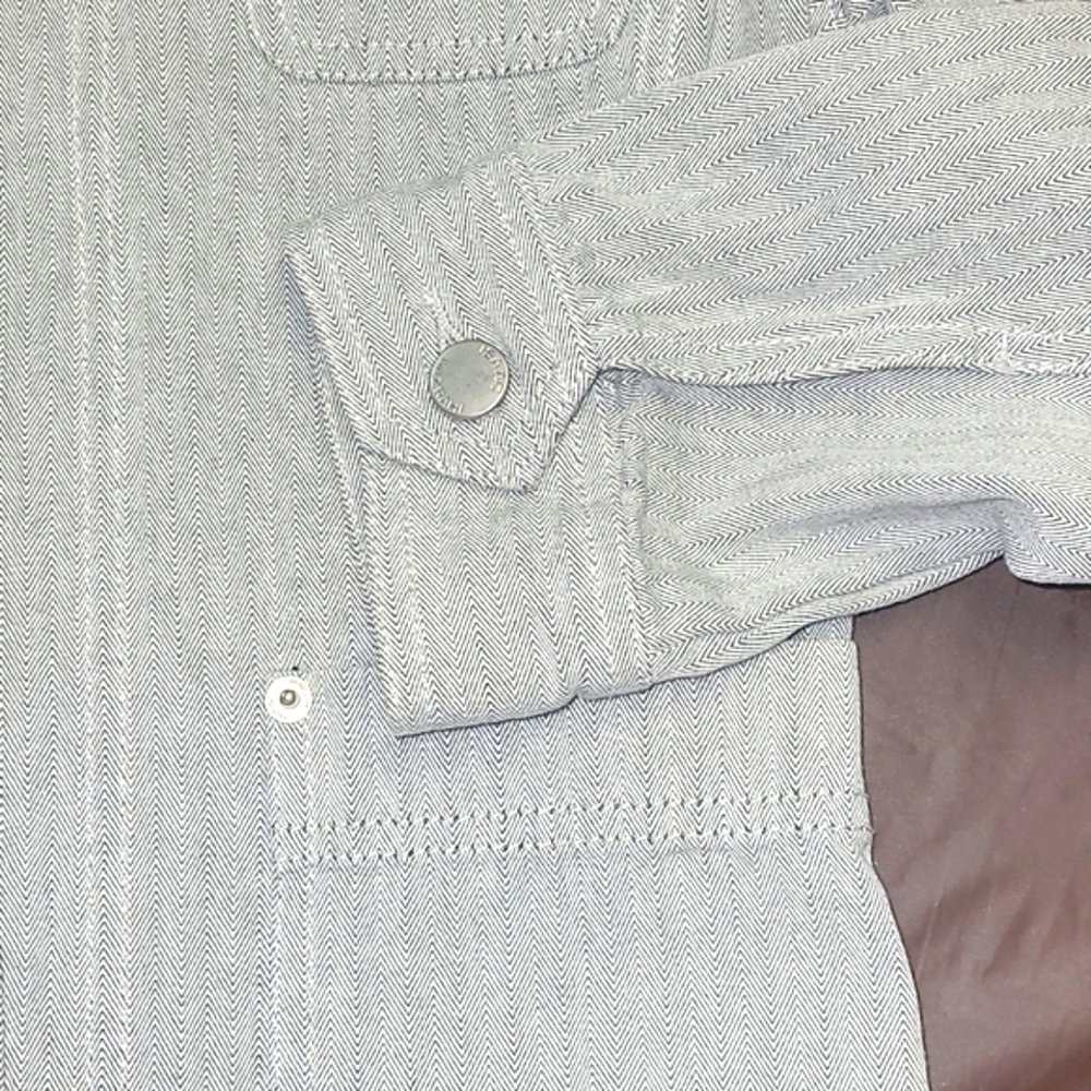 Issac Mizrahi Grey Jacket Sz Small - Picture 4 of 4